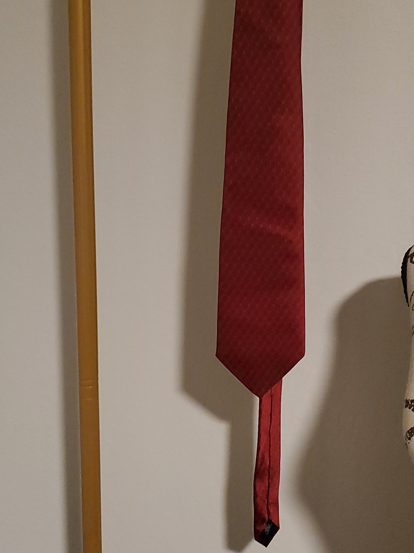 Classic Mens Red Textured Necktie
